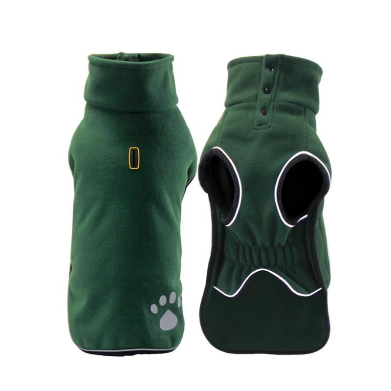 Waterproofed Dog Clothes Reflective Dog Apparel Reversible Dog Outdoor Sweater for Night Safety Cold Weather Apparels S