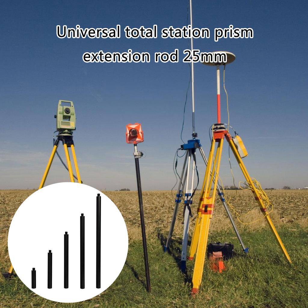 Versatility Survey Rod Carbon Fiber for Prisms, GNSS RTK, with 5/8inch Thread, Portable and Solid Extension Rod