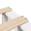 Solid Wood Bed Frame without Mattress White 90 x 190 cm Pine Wood