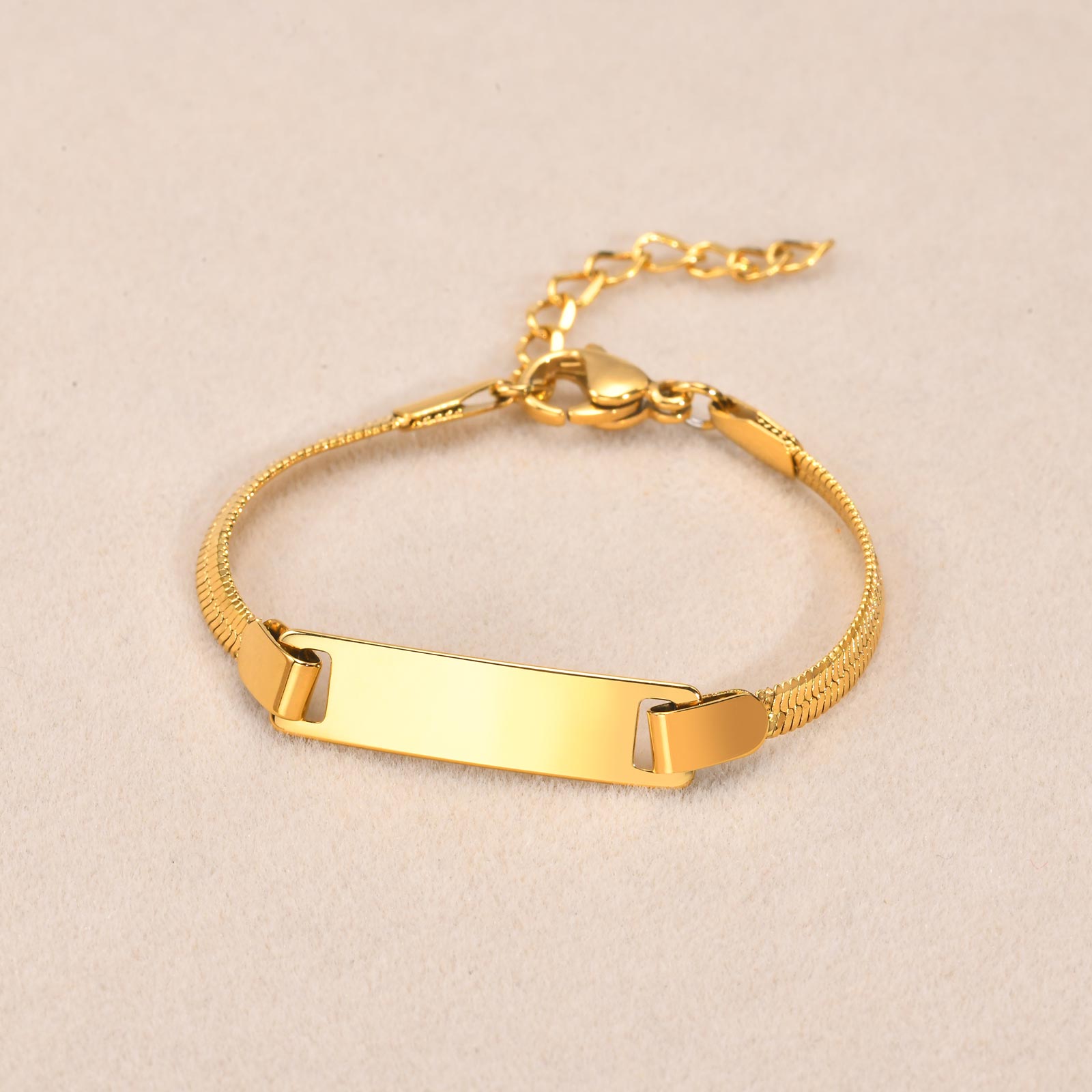 

Free Customized Stainless Steel Bracelets for Baby Custom Name Date Bracelet Children s Personalized Link Zircon Chain Bracelet