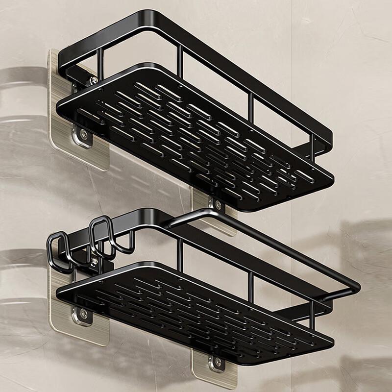 MDNG Punch-Free Corner Bathroom Storage Shelf
