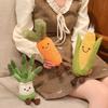 Spring Vegetable Plush Toy Set With Sponge Filling For Kids And Adults