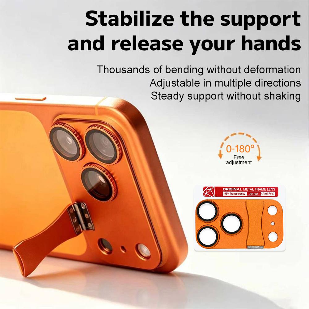 Aluminium Alloy Camera Lens Protector For iPhone 17 18 Pro Max Full Cover Metal Ring Lens Matte Tempered Glass Film Case Cap
