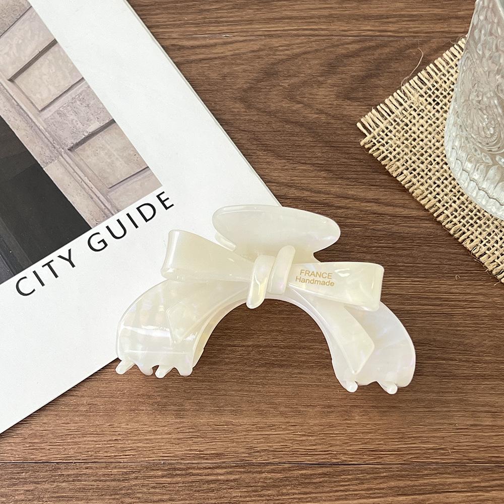 

1 шт. ретро арка бант заколка-краб темпераментная элегантная ацетатная заколка головной убор модная пружина для волос заколка-акула для волос аксессуары для волос