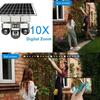 2-in-1 Solar Light & Camera – 3 Screens, 16000mAh, Wireless WiFi CCTV IP Camera, Night Vision Outdoor Surveillance