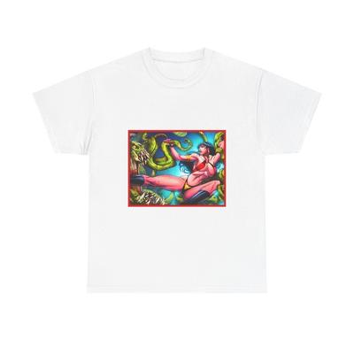 Vibrant Art Tee | Unisex Cotton T-Shirt | Colorful Vampirella Graphic Shirt