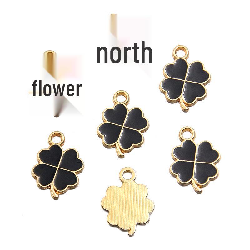 

Colorful 12x18mm Alloy Four-Leaf Clover Pendant for DIY Jewelry & Keychains 1 piece