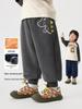 Right European Boy's Coral Fleece Lined Long Pants - Winter/Autumn 2025 Toddler & Children's Clothing