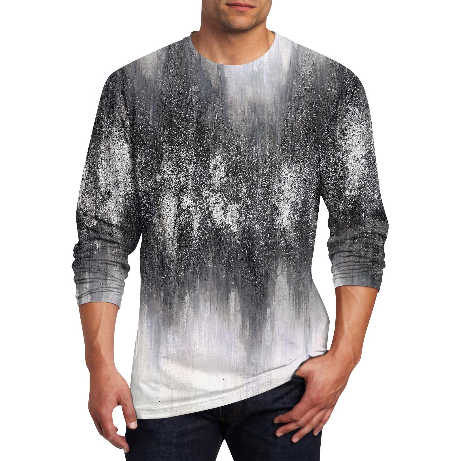 

Муж. Футболка Круглый вырез Одежда Одежда На открытом воздухе Длинный рукав С принтом Модельер Винтаж XL