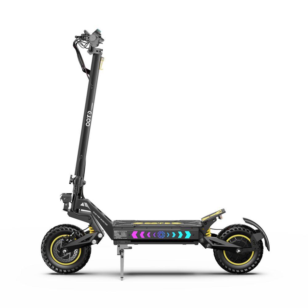 OOTD T10 Pro Patinete Elétrico Dobrável 11" Motor 2600W Freio Hidráulico 52V 23.4AH Suspensão Completa Patinete Elétrico para Adultos Preto