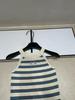 Miu Style Trendy Knit Striped Vest: High-Quality, Slim Fit, Flattering Short Top for Women