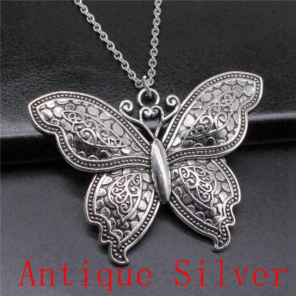 Angel Wing Pendant Necklaces Necklace With Chain For Women DIY Jewelry Making Findings