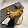 Fashion Horn Bag Women's New Niche Shoulder Bag Messenger Bag High Value Crescent Bag