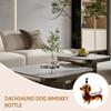 Glass Liquor Bottle Dachshund Shape Empty Whiskey Bottle Housewarming Wedding Decanter Decoration Wine Container Dispenser For