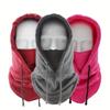 Winter Cycling Ski Hat with Windproof Ear Protection - Thick Warming Mask Scarf All-in-One Outdoor Adventure Dedicated