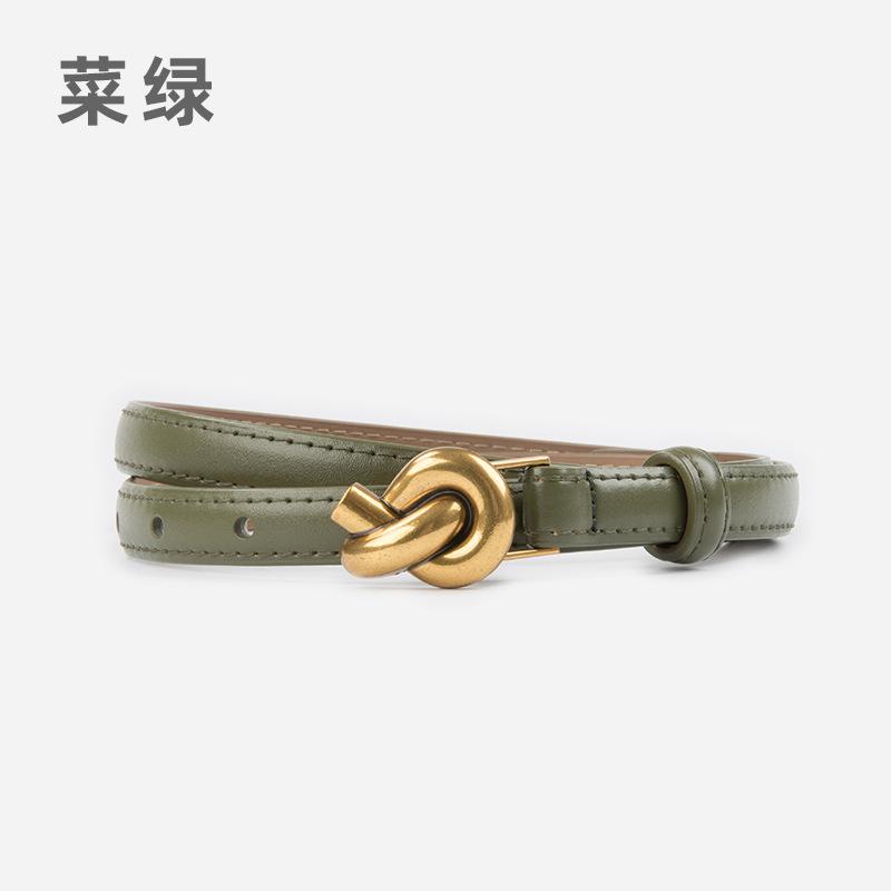 

elt adies lloy Leather Belt ashion ersatile ecorative in Buckle Belt with Jeans 100*1.4cm
