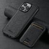 iPhone 17 Pro MagSafe Leather Case with Wireless Charging & Magnetic Card Holder Stand