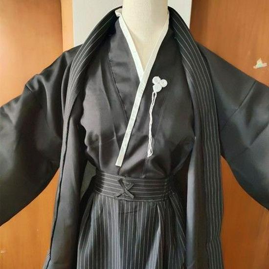 Kimono Anime Samurai da Uomo: Costume Giapponese Tradizionale per Spettacolo