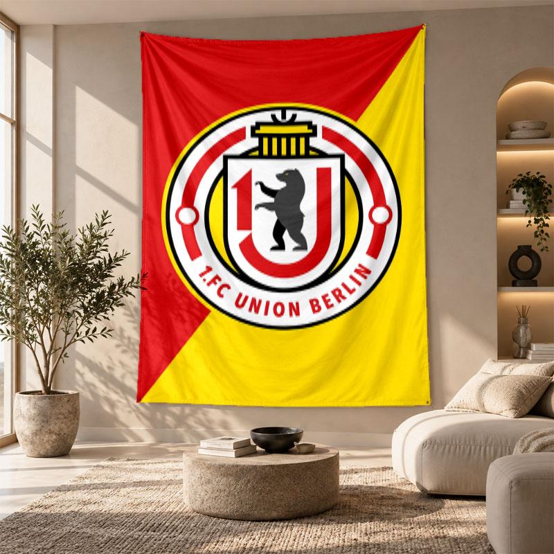 Decorative Tapestry,Union Berlin FC Printed Wall Art, Lightweight Wall Hanging For Bedroom Background