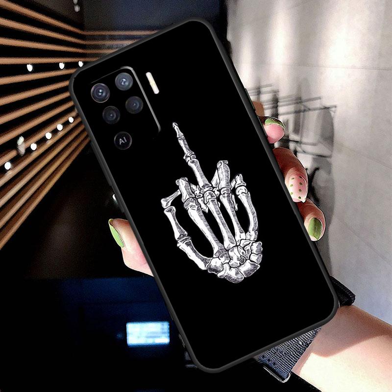 Middle Finger Case For Oppo A74 A54 A94 A80 A60 A40 A18 A38 A58 A78 A98 A96 A76 A16 A15 A17 A57 A77 A5 Pro