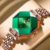 Women Watch Luxury Green Diamond Quartz Ladies Watches Waterproof Stainless Stain Fashion Watches Girlfriend Gif