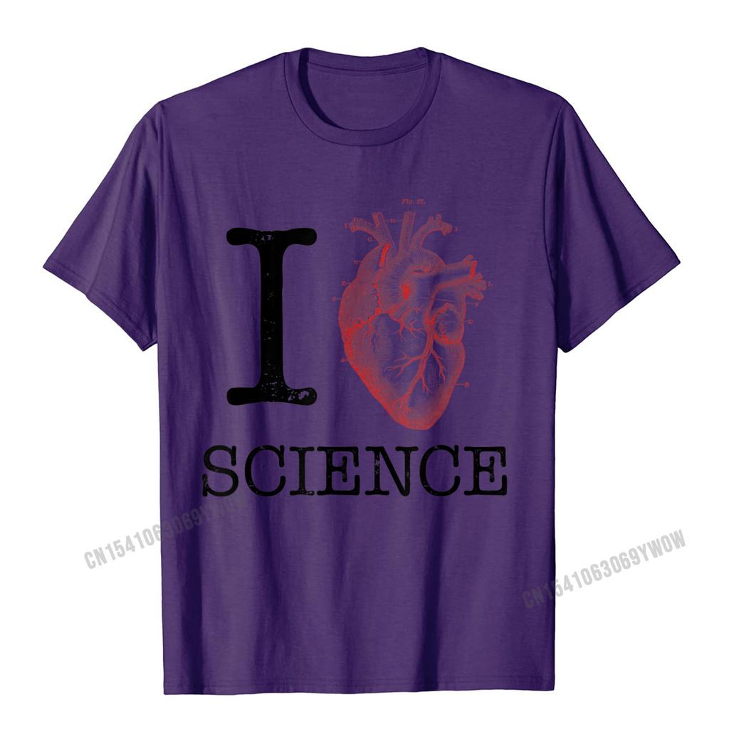 I Love Heart Science T Shirt Biology Tee Tshirt Teacher Camisas Unisex Family Tshirts Hip Hop T Shirt Cotton Unisex Party