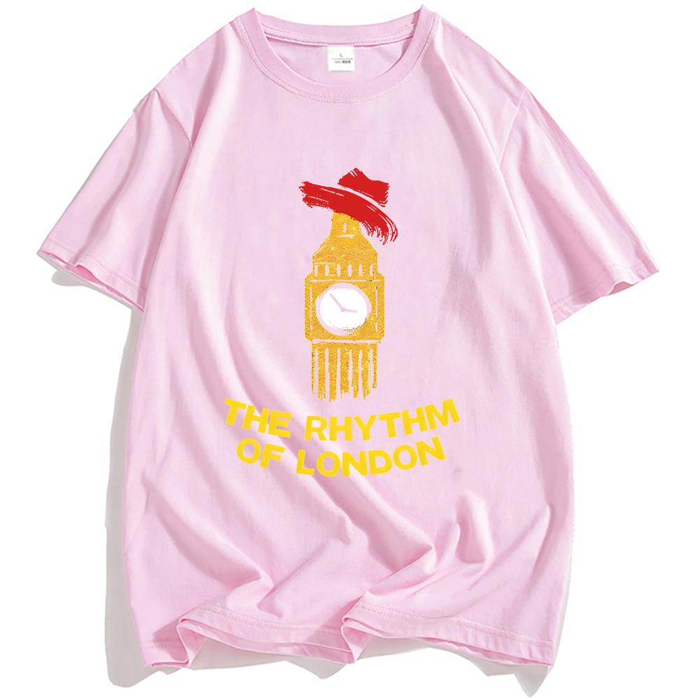 

The RHYTHM of London T-shirt Paddingtonn Bear Design Graphic Tshirts Cotton Soft Short Sleeve Unisexs T Shirt Loose Casual Shirts S