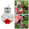 Plastic Hummingbird Hanging Feeder Clearly Bulb Shape Garden Yard Birds Feeders Hummingbird Water Drinking Supplies