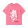 275 GSM Washed T-shirts 100% Cotton One Punch Man V4 Garou Print Unisex Heavy Cotton T Shirt