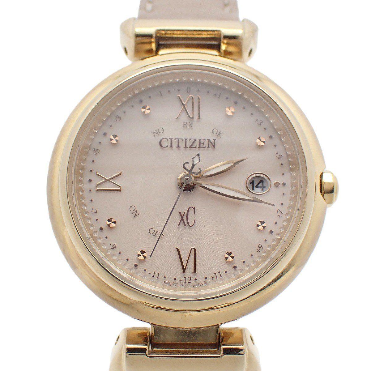 Citizen XC Cross Sea mizu collection Titania Happy Flight Eco Drive Radio Ladies Watch ES9462-07A [Ioki Pawn Shop]