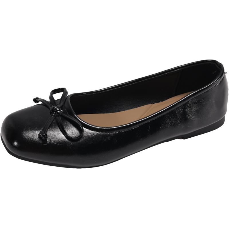 

Мода 2025 Новые балетки Женские с квадратным носком Слипоны Балетки Ленивые женские Повседневные Удобные туфли 40 чёрный