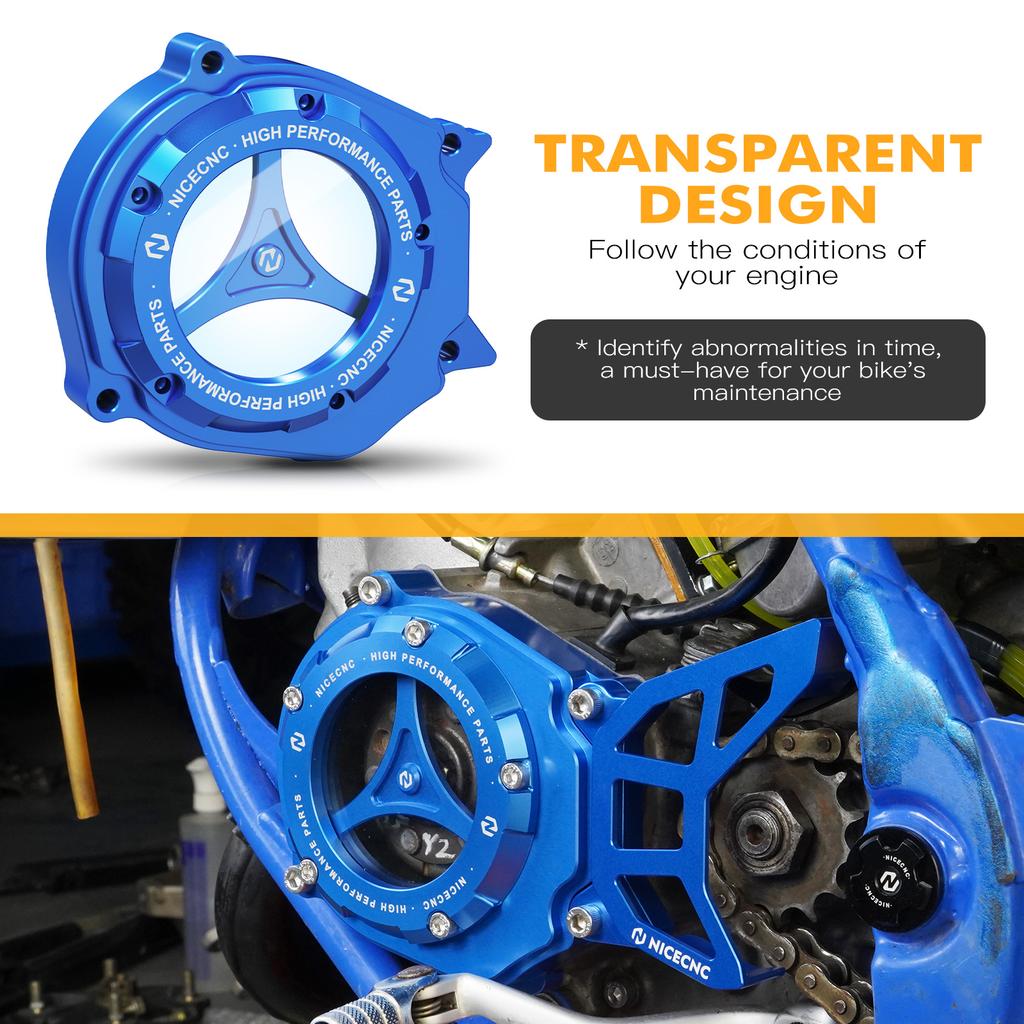 For Yamaha YZ85 2002-2023 YZ80 1993-2001 YZ65 2018-2023 YZ 85 80 65 Motorcycle Sprocket Cover Guard Motor Cover Kit Aluminum CNC