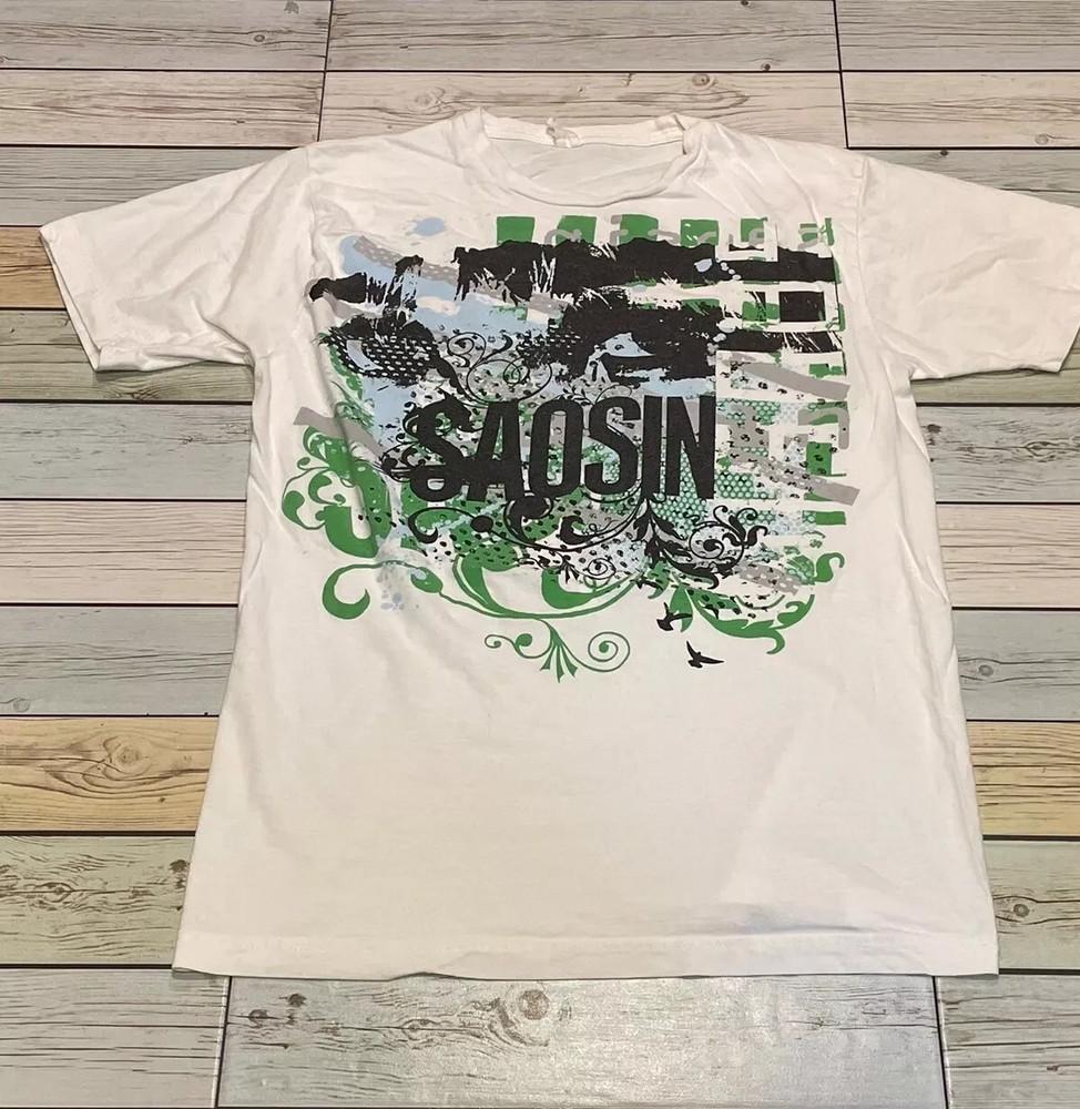 Футболка Saosin Band Tour Emo My Chemical Полный Размер S-5XL Унисекс S