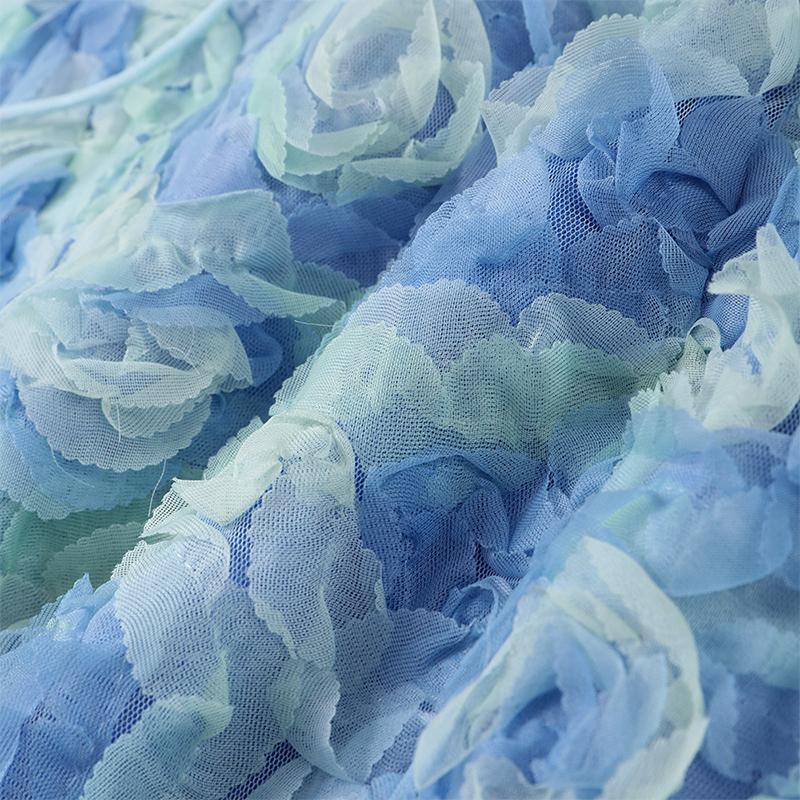 Summer 2025 Sexy Square Collar 3D Flower Slim Fit Sleeveless Strapless Short Dress Fashionable Women's Clothing Mini Dresses