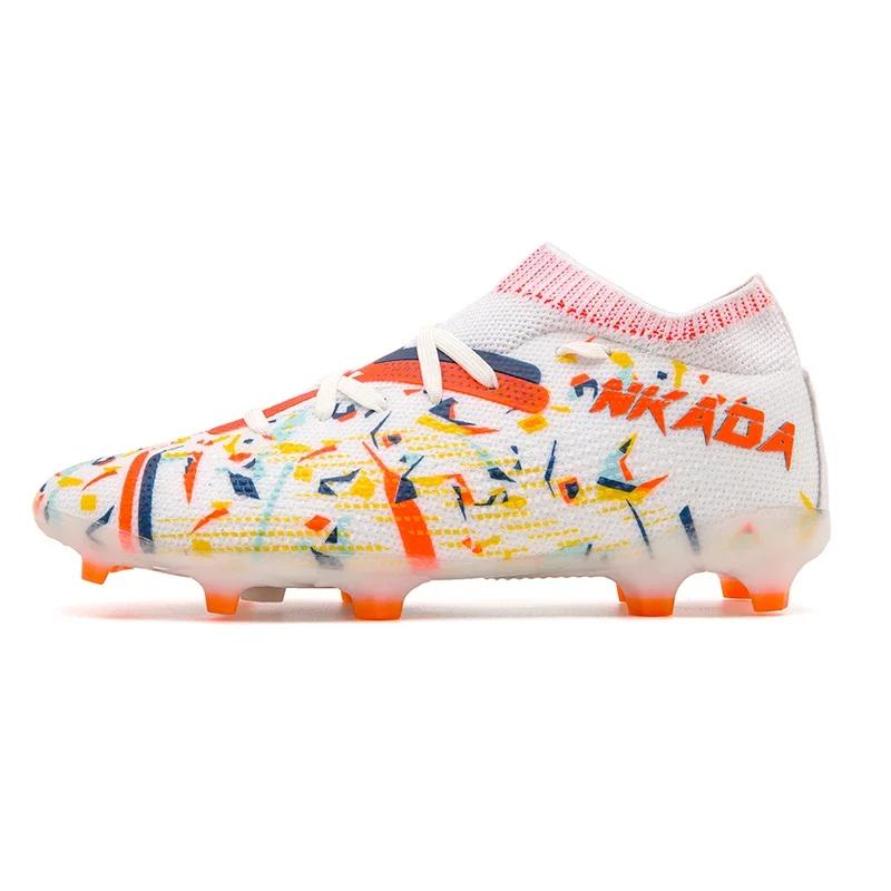 Men Football Boots Society Soccer Shoes Casual Grass Training Cleats Outdoor High Quality Sneaker Long Spikes Football Shoes