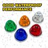 2PCS Watermelon Lights LED Side Marker Indicator Turn Signal Brake Lamp Semi Truck Trailer Under Glow Wheel Lights For Truck