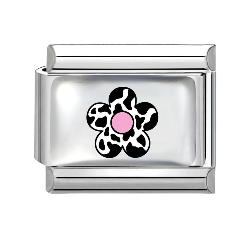Sweet DIY Making Pink Y2K Italian Charm Bracelet Flowers Lips Bow Heart Eyes Music Bead Fit 9mm Stainless Steel Fashion Jewelry