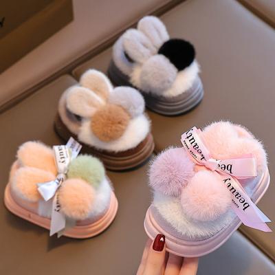 Cute Cartoon for Boys and Girls In Winter, Indoor Warmth for Home Use, Anti Slip for Children, Children's Bags with Heels, Cotton Shoes