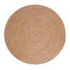 Cattail Straw Braided Round Placemat and Coaster - Heat-Resistant Japanese-Style Table Mat for Home or Restaurant Decor