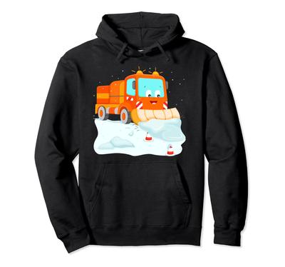 Schneepflug Kind männlich Schnee Hoodie