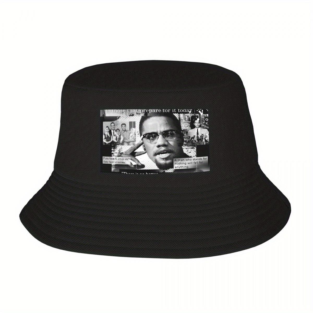 NEW New Malcom X Bucket Hat Dropshipping Hat Hats Unisex Womens