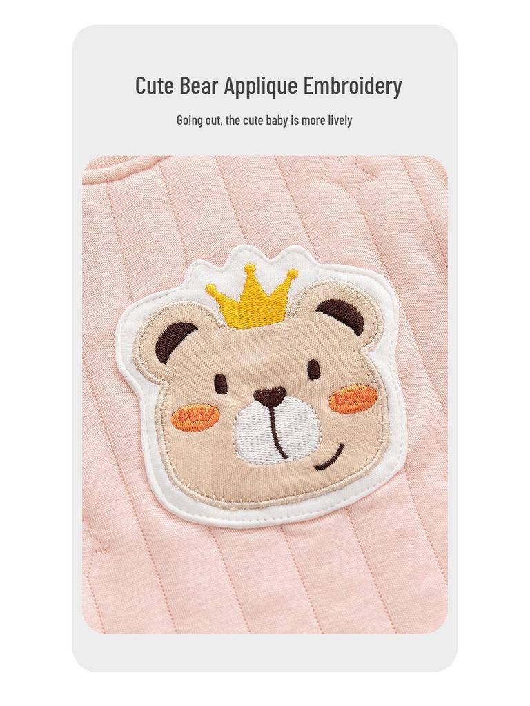 Baby Thermopajama-Set aus Baumwolle mit hohem Bund und knochenlosem Design