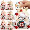 Christmas Cute Character Gift Bag - Drawstring Fabric Storage Bag for Children's Candy, Apple & Portable Party Favors