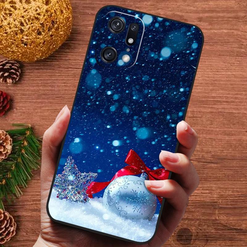 Christmas Painted Cover For Oppo Find X9 X8 Ultra X5 Pro X3 Neo Lite Case Silicone Soft Phone Cover For FindX9 Pro Capa Fundas