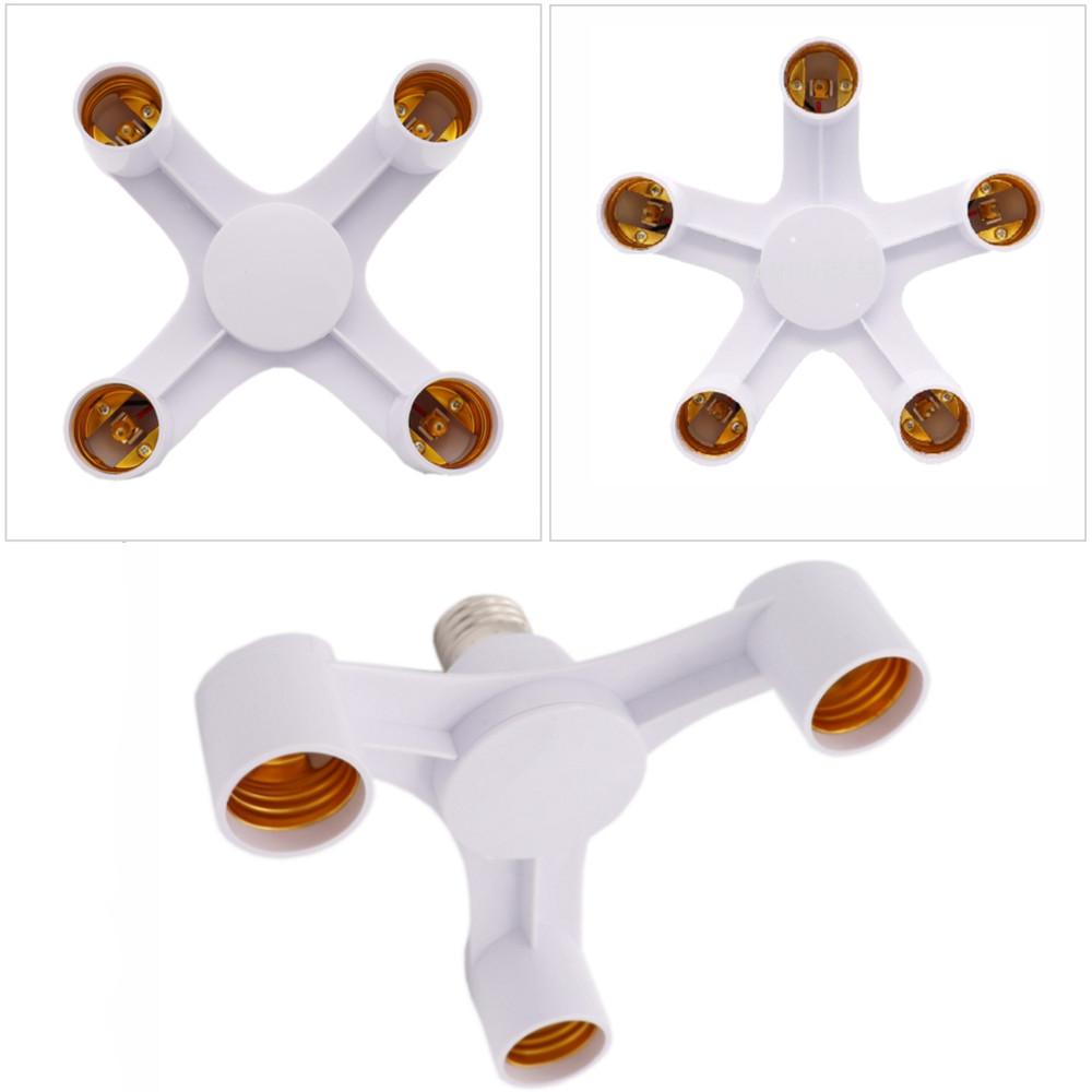 Screw E27 LED Base Light E27 to E27 Splitter Adapter Lamp Holder E27 Socket Blub Holder Converter 3 in 1 / 4 in 1 / 5 in 1