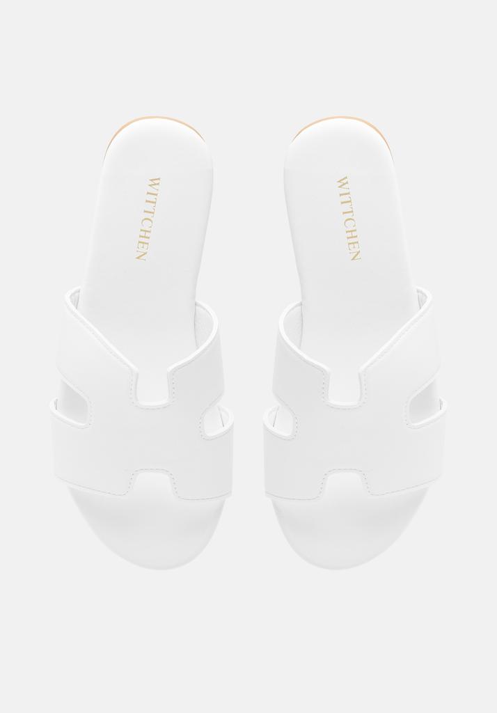 Wittchen Women's Flip-Flops In Eco-Leather White