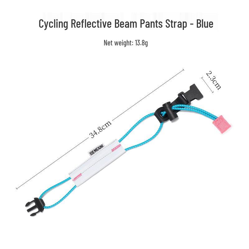 Reflective Elastic Leg Bands for Cycling