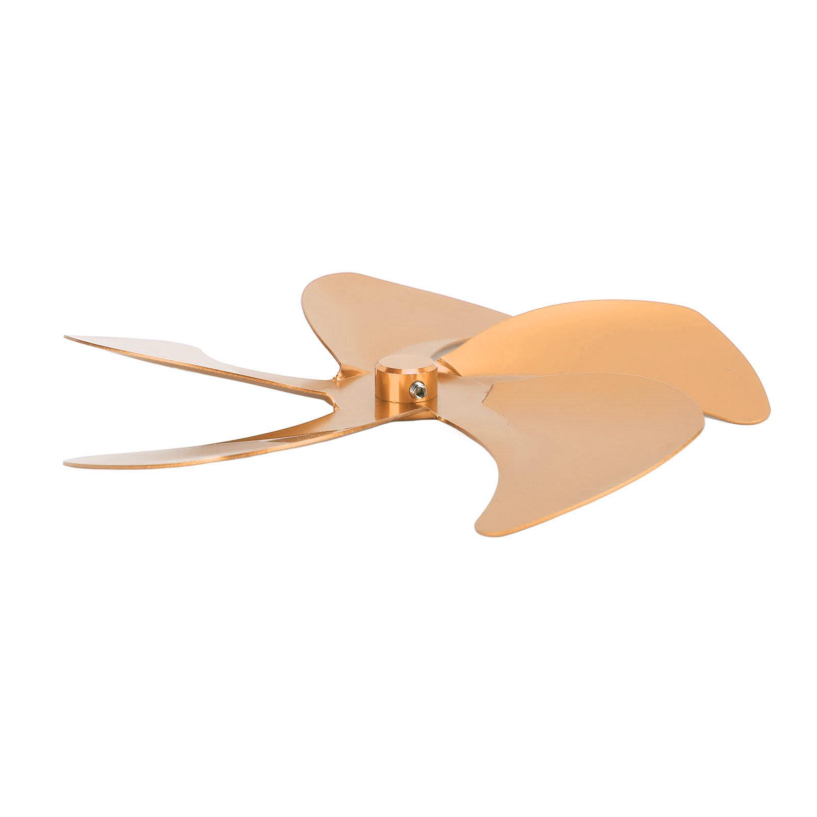 Kachel Ventilatorblad Vervanging Aluminiumlegering Verbeter Warmte Circulatie Haard Ventilator 5 Bladen voor Kachel Ventilator Accessoires