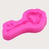 1pc- Moule en silicone vintage en forme de clé, moule à chocolat pour gâteau retourné au sucre, moule en plâtre pour aromathérapie