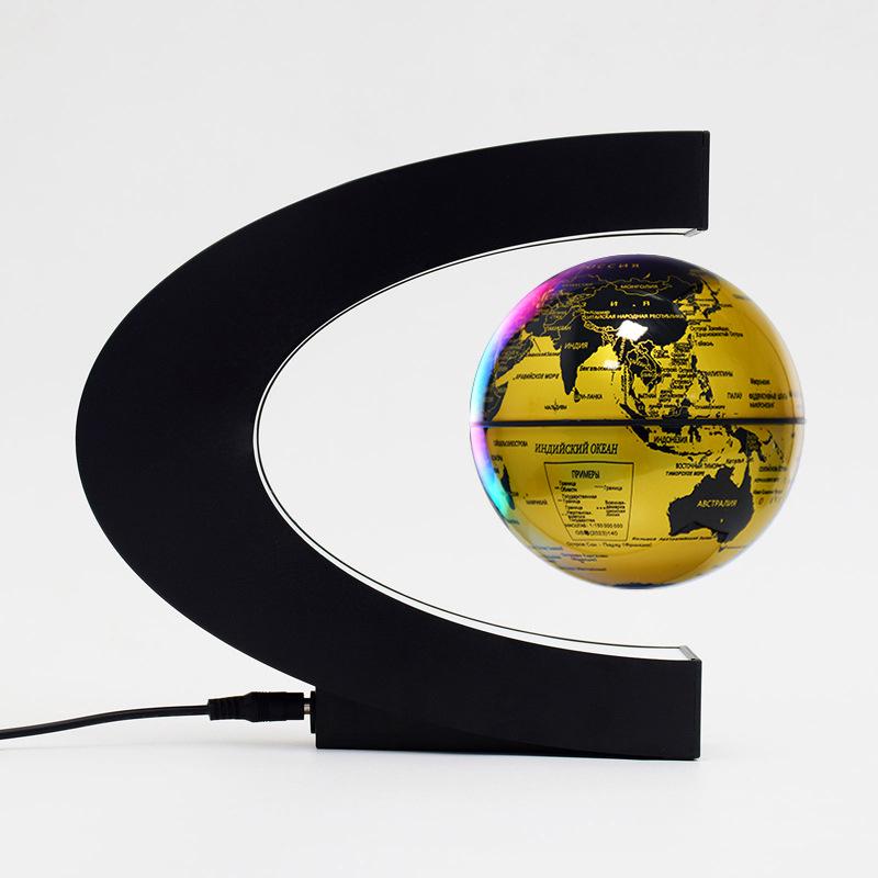 High-End Magnetic Levitation Globe: Creative Black Technology Home Décor and Unique Birthday Gift